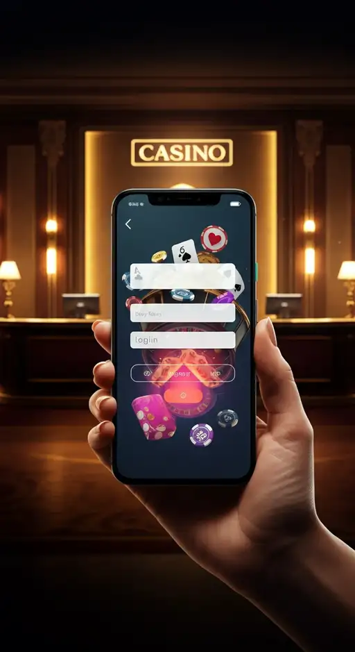 Interface de connexion sécurisée de Jackpot Bob Casino affichant un formulaire d'identification avec des options de récupération de mot de passe et un fond thématique spatial.